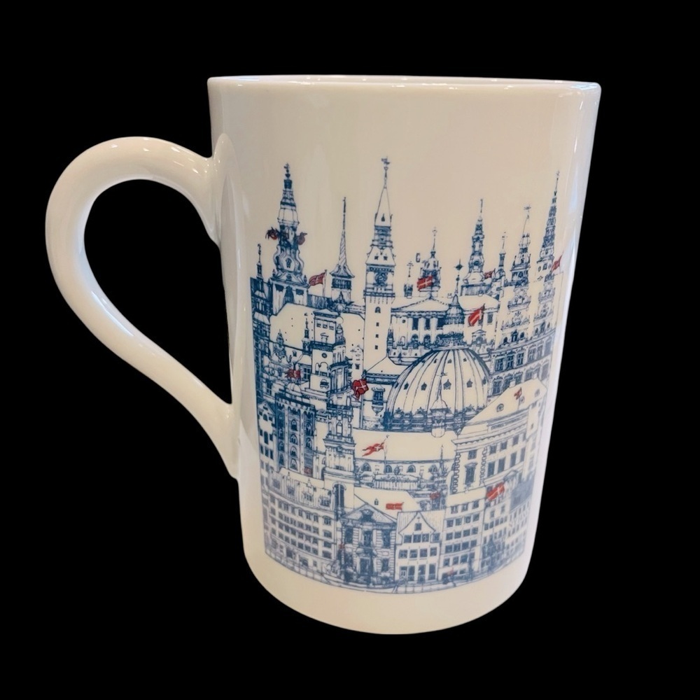 Kobenhavn Denmark / COPENHAGEN DENMARK collectors Porcelain Coffee/Tea Mug 4” - Picture 4 of 9
